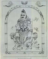 Reconstrução de Dhrtarastra. Guarda do Rei do Leste (depois de Kang Woo Bang) Kree.