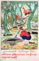Temiya Jakata. (gravura, ca. 1910)
