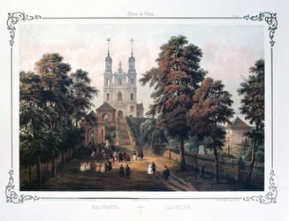 Nos arredores de Vilnius: Igreja Kalvarija, de 