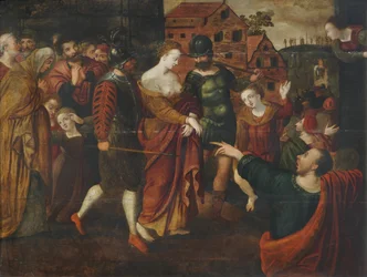 St. Agatha (óleo sobre painel)