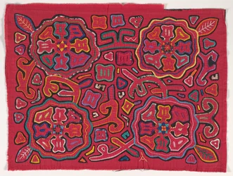 Painel de camisas (mola), Povo Kuna, Ilhas San Blas, c.1950s (algodão aplicado)