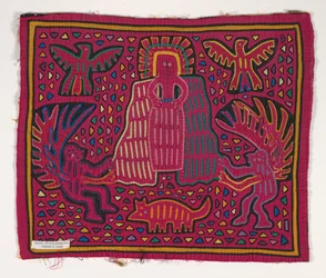 Painel de camisas (mola), Povo Kuna, Ilhas San Blas, c.1950s (algodão aplicado)