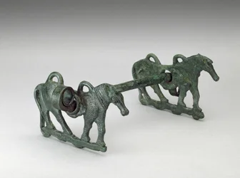 Horse Bit, possivelmente do século IX-7 a.C., Irão (bronze)