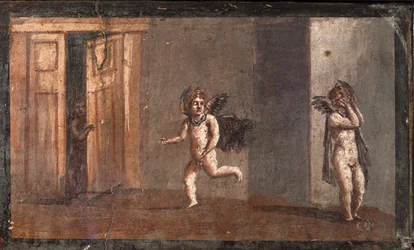 Cupidos a brincar às escondidas, Herculano