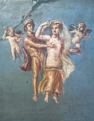Marte e Vénus sobre um fundo azul, Herculano
