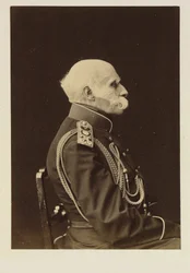 Conde Friedrich Benjamin von Lutke, navegador alemão, geógrafo e explorador do Báltico, sujeito do Império Russo - Retrato do Conde Fyodor Petrovich Litke (1797-1882), Anónimo . Litografia