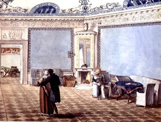 Sala de Desenho Neo-Clássica Azul em São Petersburgo