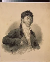 Retrato do primeiro filólogo russo Alexander K. Vostokov (1781-1864)