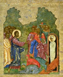 A Ressurreição de Lázaro, Escola de Novgorod