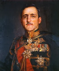 Rei Alexandre I da Jugoslávia (óleo sobre tela)