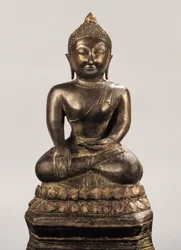 Imagem de Buda do Período Ayutthaya (bronze)