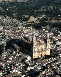 Vista aérea da Catedral de Jaén (foto)
