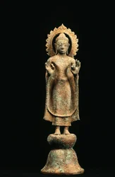 Buda, Período Davaravati (bronze)