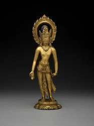 Padmapani, século VIII ou IX (bronze dourado)