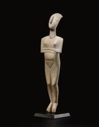 Figura feminina reclinada das Cíclades, nome do Mestre de Schuster, Início das Cíclades II, c.2400 aC