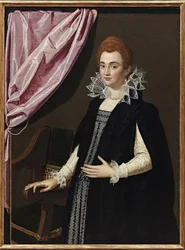 "Retrato de Marie de Medici (1575-1642)" Peinture de Scipione Pulzone (1550-1598) - 1594 - Óleo sobre tela - Dim 132,1x96,5 cm Coleção particular