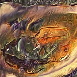 Ostra em uma meia concha, 2021 (digital)