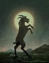 Dancing At Lughnasa, 2015 (scratchboard, colorido digitalmente)