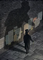 Jekyll  Hyde, 2011 (scratchboard, colorido digitalmente)