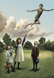 Peter Pan, 2008 (scratchboard, colorido digitalmente)