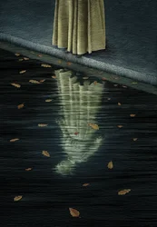 Rosmersholm, 2010 (scratchboard, colorido digitalmente)