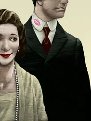 The Constant Wife, 2005 (scratchboard, colorido digitalmente)