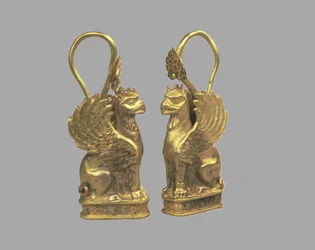 Brinco em forma de Griffin, 5º cen. BC
