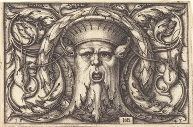 Ornamento com uma máscara