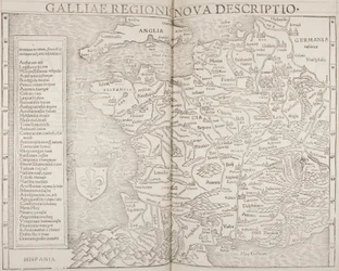 Cosmographia, detalhe de Galliae