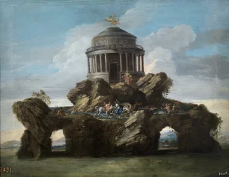 A Educação de Aquiles - Conca, Sebastiano (1680-1764), dit il Cavaliere - 1727 - Óleo sobre tela - 59x74 - Museo del Prado, Madrid