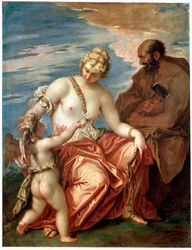 Vénus, Vulcano e Cupido, anos 1700