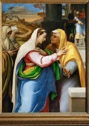 La visitation - a visitação, a Virgem Maria visita Santa Elisabete ...