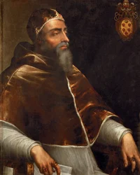 Portrait du pape Clement VII (1478-1534) (Jules de Medicis ou Julius di Giuliano de Medici) - Lead, Sebastiano del