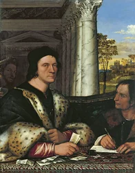 Retrato de Ferry Carondelet 1473-1528, com seu Secretário