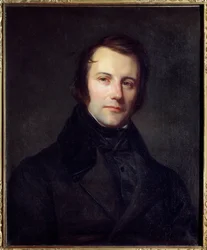 Retrato de Edgar Quinet (1803-1875), deputado em 1848. Pintura de Sebastien Cornu (1804 - 1870)