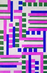 Design de &39;New Compositions Decoratives&39;, final da década de 1920 (stencil print)