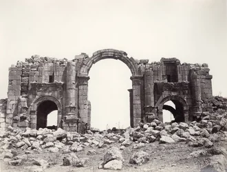 Arco de Adriano em Jerash, 1867