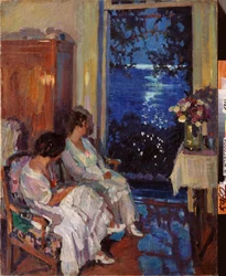 Alupka (Ucrânia) (Alupka) - Pintura de Sergei Arsenyevich Vinogradov (1869-1938), óleo sobre tela