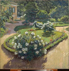 Un jardin (Um Jardim) - Oeuvre de Sergei Arsenyevich Vinogradov (1869-1938), gouache et pastel sur papier