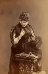 Marie Pavlovna de Russie - Grã-Duquesa Maria Pavlovna da Rússia (1854-1920), de Levitsky, Sergei Lvovich (1819-1898). Foto Albumina, ca. 1885. Arquivo de Cinema e Fotografia do Estado Russo, Krasnogorsk