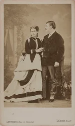Paul Pavlovich Demidoff, 2º Príncipe de San Donato 1839-1885, com sua esposa, Maria..., 1863.