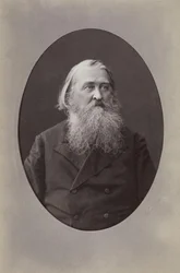 Retrato do poeta Aleksey Nikolayevich Pleshcheyev 1825-1893, 1870