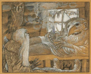 O camponês e o domovoy, 1922.