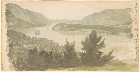Vista do North River a partir do North West Corner de Fort Clinton—West Point