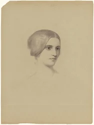 Cabeça de uma jovem