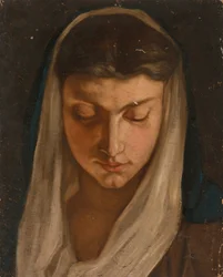 Mulher com um lenço na cabeça