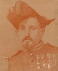 Retrato de um soldado italiano