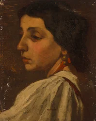 Mulher de perfil