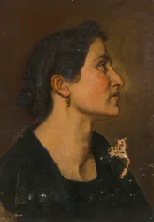Mulher de perfil