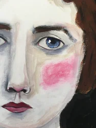 Retrato de uma mulher corada